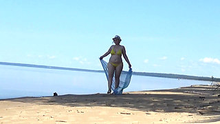My Wife on the Beach