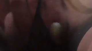 Blond Skinny Girl Nylon Masturbation Close-up!