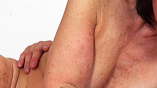 Horny Granny Lotty Blue Fucked by Much Younger Man