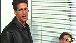 An Innocent Conversation Between Two Guys and a Cute Brunette Leads to an Anal Threesome