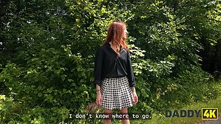 DADDY4K. Hot air and woods made her super horny