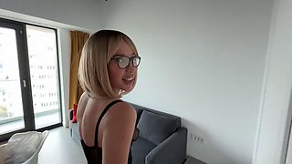 Passionate encounter with a maid