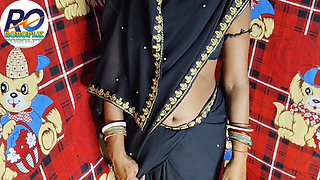 Part (1) the Devar and Bhabhi Chudai in Black Saree Blouse Super Mast Chudai Hindi Audio Claire Vais and Music and Amazing Scene