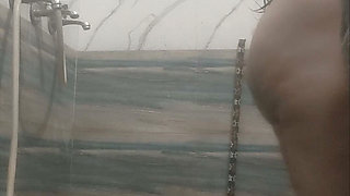 Hot Housewife Taking Shower