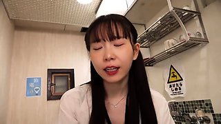 Asian schoolgirl enjoy group sex