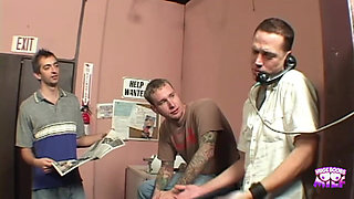 She Was Quiet but These Guys Were Very Loud When They Cum in Her Mouth