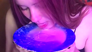 Brought home a cat girl and cum in mouth