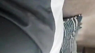 Dominatrix Shoves Her Foot Into the Ass of a Submissive Guy