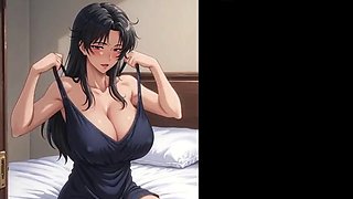 Hentai Stepmom Arts JOI Instructions Drip Down Thighs, Cum Sight Command