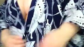 Busty Teacher Exposes Her Huge Natural Tits on Webcam