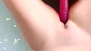 Double Dildo Bath Fuck