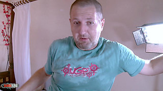 Spanish Blonde Africa Irujo Blowjob & Cumshot - Hardcore Casting Test