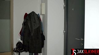 Blonde beauty with a great booty is banged by a BBC