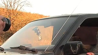 Ally Enjoys Wild Ride in Jeep
