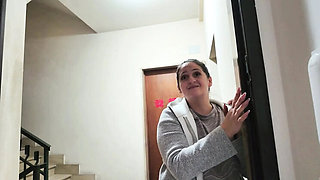 Neighbor MILF Rings Doorbell For Help And Gets Fucked Hard By Me