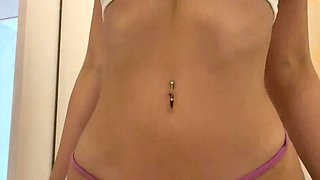 Sexy teen ebony solo toy masturbation