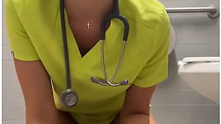 Nurse (me) Fucking Ass With Banana On Lunch