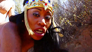 Hot outdoor fuck for a slut eager to suck