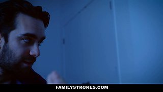 Stepson privately fucking his marvelous step-mother Britney Amber while stepdaddy is in nap