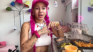 Spicy Food Mukbang Vlog Extra Hot Mozzarella Sticks