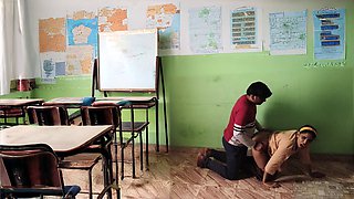 Indian school girl fuckfest in class with Bobbypranav