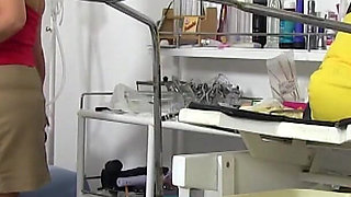 Cam recording of natural big busty stepmom gyno exam