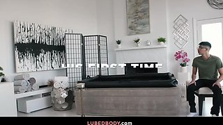 Diego's very first rubdown with a stunning twist by Andi Avalon