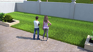 AWAM - Sam helped Sophia with the Lawn got a great view