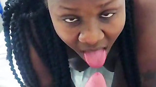 Deep throat hugs and kisses