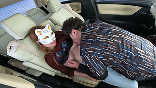 Car Sex Naked Next to the Husband