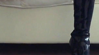 Misstress Mommy Teases You in Her Black Vinyl