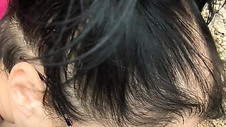 Daddy's Camping in the Woods and Princess Deepthroats Daddy's Big Fat Cock Swallows His Huge Load