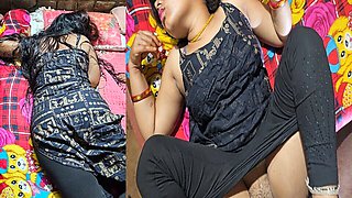 Invited the Village Girlfriend to My House and Fucked My Girlfriend's Blonde Pussy All Night, It Was a Lot of Fun to Fuck