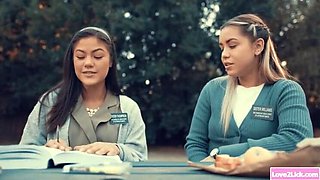 Naughty Nuns Alina Lopez & Kendra Spade Scissoring and Eating Pussy