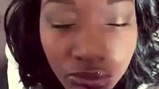 Ebony Amateur's Massive Facial