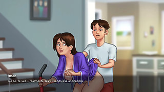 Living with a hot stepmom who wants to make love at all hours - summertime saga