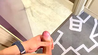 Horny MILF Marie X Gives Rafal Mroz a Hot Shower Blowjob & Handjob - POV Cum on Tits