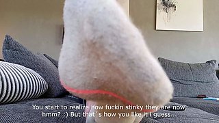 Hot blonde enjoys foot fetish sex