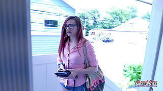 Part 1 of 2 horny amateur redhead MILF going all out to please me in porn audition casting to get the job