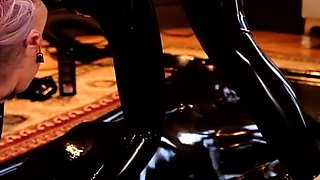 Lady Valeska - Rubbertoy in the vacbed part 1