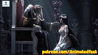 Animated Albedo Overlord Anal Footjob Blowjob Hentai