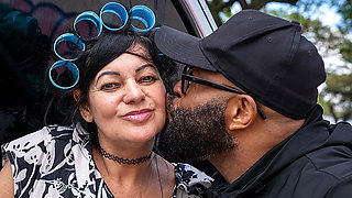 Mature Loses Her Tight Asshole During the Bus Ride