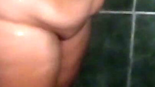 I Find My Stepmother's Big Ass BBW Bathing