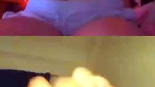 Petite blonde teen teasing for cum on chat