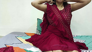 Hot Indian Saara Bhabhi Pussy Licking and Hard Fuck for Teaching First Sex to Devar.