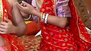 Newly Married Desi Young Wife Fucked by Her Jeth Infront of Her Husband That Turns Into Threesome Anal Fuck ( Hindi Audio )