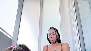 -OnlyFans- Baddies Gallery Balcony double BJ Izzy Swallows