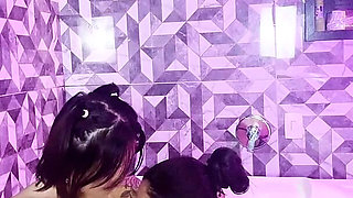 Prank and Hot Kisses with My Friend in the Bathtub