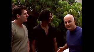 Wife Shared: Lee Stone and Dave Cummings Swallow Cum Poolside
