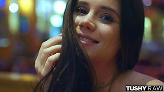 Brunette teen Little Caprice ass fucked in the hardest way